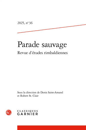 Parade sauvage : revue d'études rimbaldiennes, n° 36