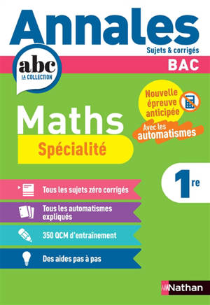 Maths spécialité 1re : nouvelle épreuve anticipée, avec les automatismes