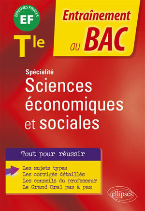Spécialité sciences économiques et sociales terminale : EF, épreuves finales