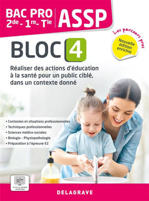 Réaliser des actions d'éducation à la santé pour un public ciblé, dans un contexte donné, 2de, 1re, terminale : bac pro ASSP, bloc 4