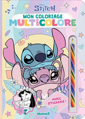 Disney Stitch : Mon coloriage multicolore (Stitch et Angel)