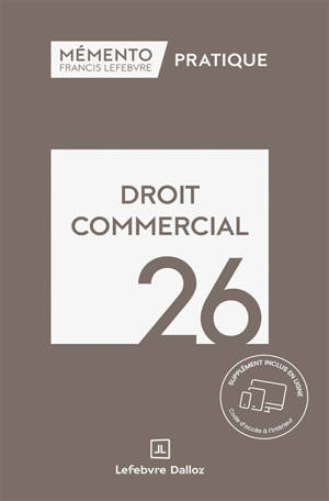 Mémento droit commercial : 2026