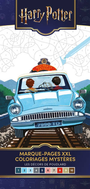 Harry Potter : Marque-pages XXL - Coloriages mystères : Les décors de Poudlard