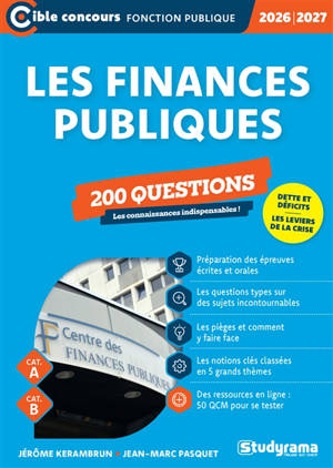 Les finances publiques : 200 questions, cat. A, cat. B : 2026-2027