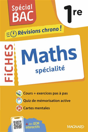 Maths 1re : révisions chrono ! : spécialité