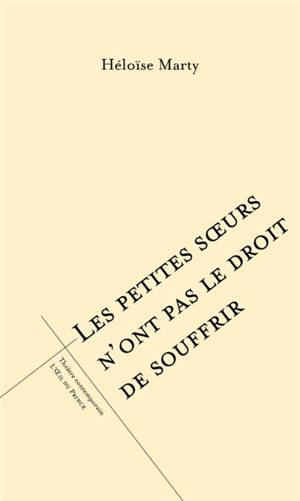 Les petites soeurs n'ont pas le droit de souffrir