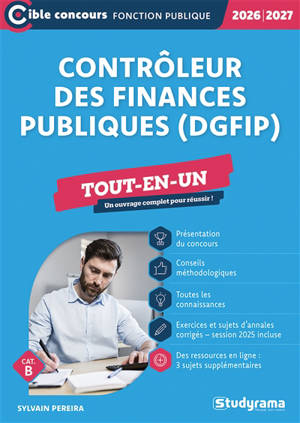 Contrôleur des finances publiques (DGFIP) : tout-en-un, cat. B : 2026-2027