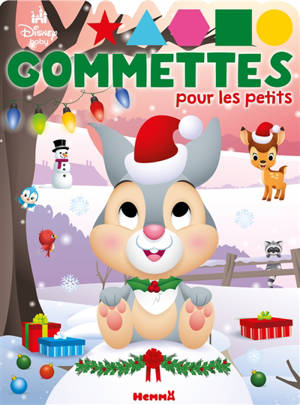 Disney Baby : Gommettes pour les petits (Noël : Pampan et Bambi)