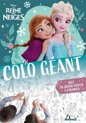 Disney La Reine des Neiges : Colo géant (Noël) : Avec un grand poster à colorier