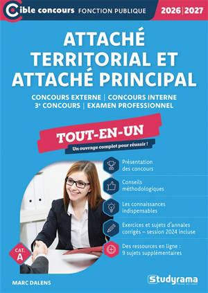Attaché territorial & attaché principal : concours externe, concours interne, 3e concours, examen professionnel : tout-en-un, 2026-2027