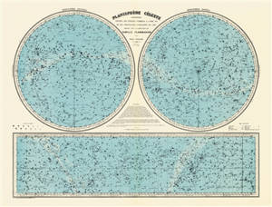 Planisphère céleste : carte