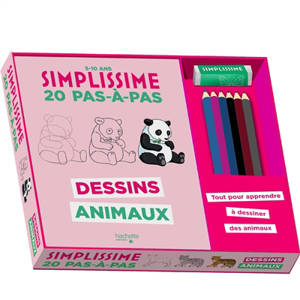 Simplissime : dessins animaux, 20 pas-à-pas : tout pour apprendre à dessiner des animaux