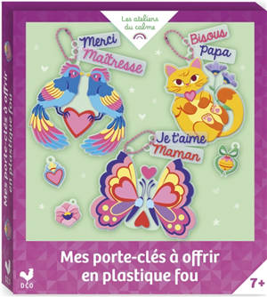 Mes porte-clés à offrir en plastique fou