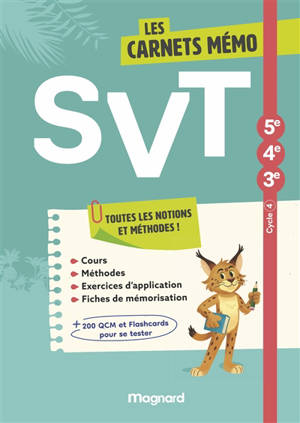 SVT, cycle 4, 5e, 4e, 3e : toutes les notions et méthodes !
