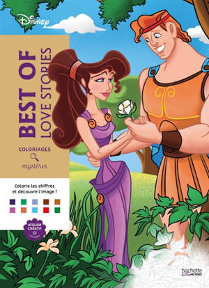 Coloriages Mystères Disney : Best of Love Stories : Colorie les chiffres et découvre l'image
