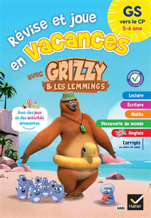 Cahier de vacances Grizzy et les lemmings : GS vers le CP