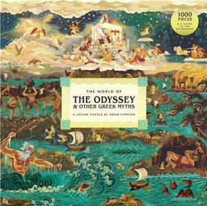 The World of the Odyssey & Other Greek Myths A 1000-piece jigsaw puzzle : A 1000-piece jigsaw puzzle by Adam Simpson
