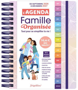 L'agenda 2027 de la famille organisée avec onglets ! : (de sept. 2026 à déc. 2027)