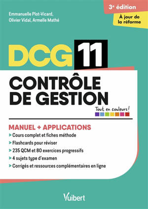 DCG 11, contrôle de gestion : manuel + applications