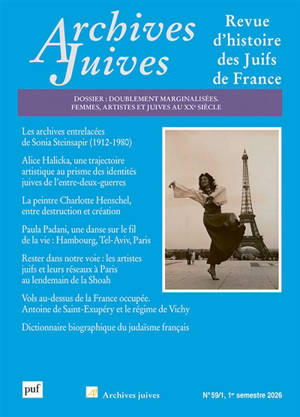 Archives juives, n° 59-1. Doublement marginalisées : femmes, artistes et juives au XXe siècle