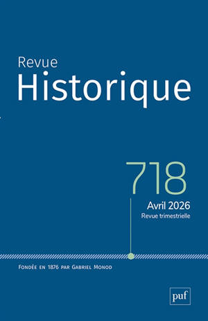 Revue historique, n° 718