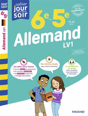 Allemand LV1 6e, 5e, 11-13 ans : conforme au programme