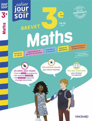 Maths 3e, 14-15 ans : brevet : conforme au programme