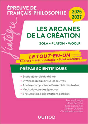 Manuel prépas scientifiques : thème français, philosophie : 2026-2027