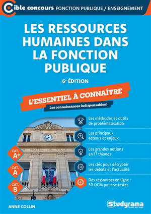 Les ressources humaines dans la fonction publique : l'essentiel à connaître, cat. A+, cat. A, cat. B