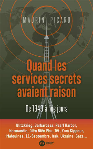 Quand les services secrets avaient raison : de 1940 à nos jours