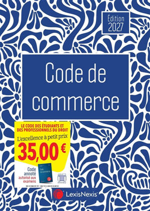 Code de commerce 2027 : jaquette à la manière de Matisse