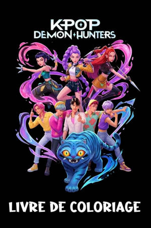 Livre de Coloriage K-Pop Demon Hunters : Des Pages de Coloriage Relaxantes pour Fans de K-Pop, Manga et Fantasy