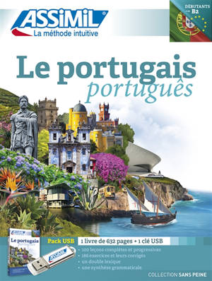 Le portugais, débutants, B2 : pack USB : 1 livre + 1 téléchargement audio