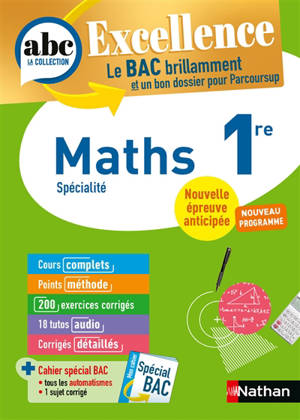 Maths 1re : spécialité : 2027, nouveau programme