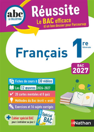 Français 1re générale : bac 2027