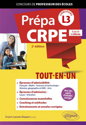 Prépa CRPE tout-en-un, concours L3