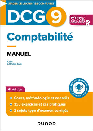 DCG 9, comptabilité : manuel : réforme 2026