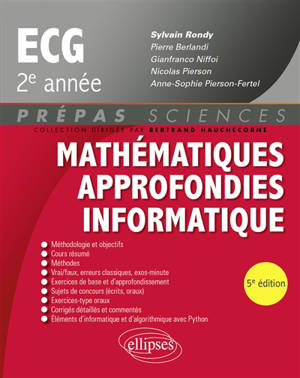 Mathématiques approfondies informatique ECG 2e année