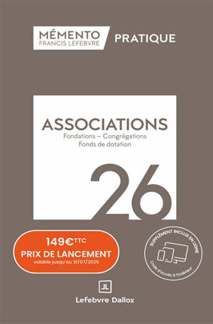 Associations : fondations, congrégations, fonds de dotation : 2026
