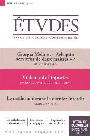 Etudes, n° 4339