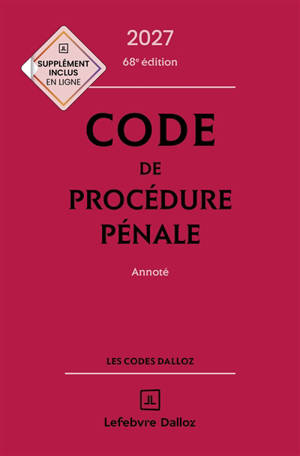 Code de procédure pénale 2027, annoté