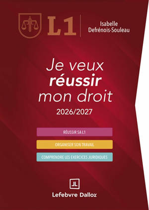 Je veux réussir mon droit, L1 : 2026-2027