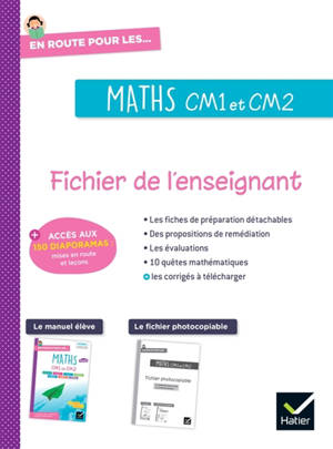 En route pour les maths, CM1 et CM2 : fichier enseignant