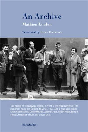 Mathieu Lindon An Archive
