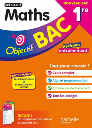 Maths spécialité 1re : nouveau bac
