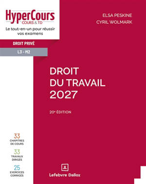 Droit du travail 2027 : droit privé L3-M2