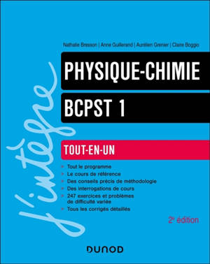 Physique chimie BCPST 1 : tout-en-un