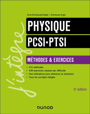 Physique PTSI, PCSI : méthodes & exercices