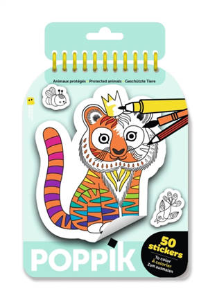 CARNET DE STICKERS : Animaux protégés