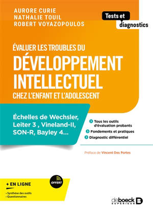 Evaluer le trouble du développement intellectuel chez l'enfant et l'adolescent : WISC-V, SON-R, WPPSI-IV, NEMI-3, Bayley 4, Vineland-II, BRIEF-II...
